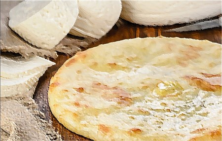 С сыром, 750 гр. Осетинский пирог "Уалибах" - фото 4885
