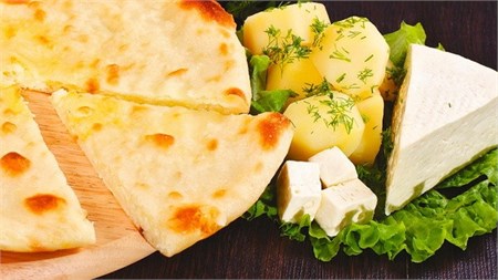 С сыром и картофелем, 750 гр. Осетинский пирог "Картофджын" - фото 4927