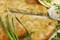 С сыром и зеленым луком, 750 гр. Осетинский пирог "ХЪАДЫНЗДЖЫН" - фото 4472
